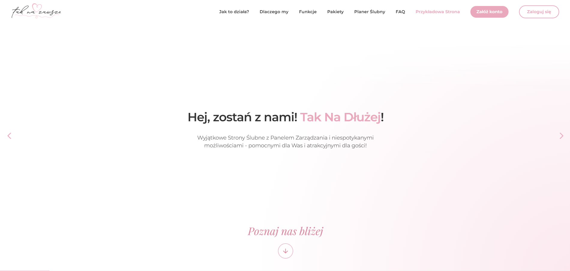 System stron ślubnych TakNaZawsze.pl